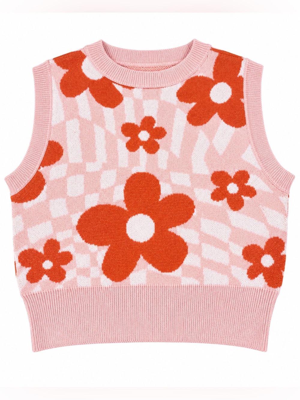 Altar’d State Floral Knit Sweater Vest – Size XS